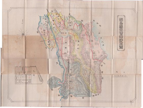 福島県北会津郡勢一班 地図