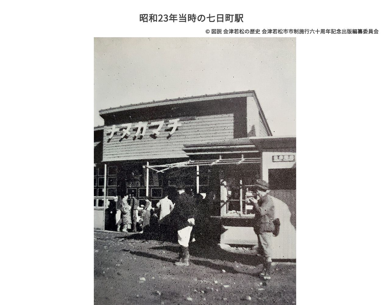 昭和23年（1948年） 開設当時の七日町駅